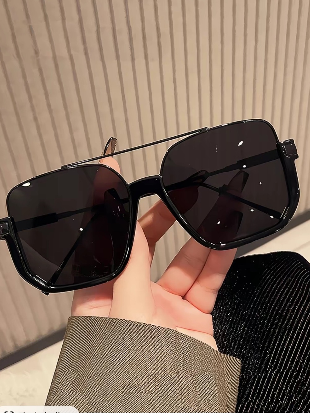 Oversized Square Sunglasses. NWOT. Black or Orange. (No case)